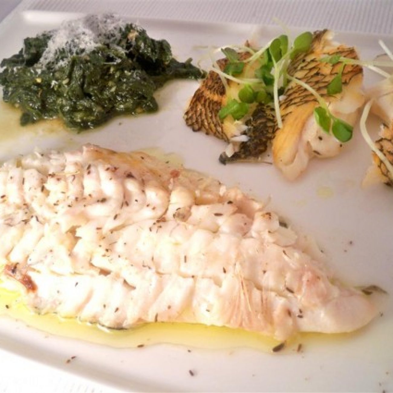 Roasted Striped bass
