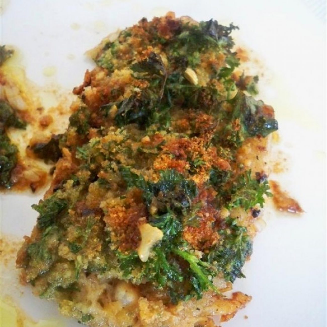 Roasted Dover Sole with parsley bread crumbs