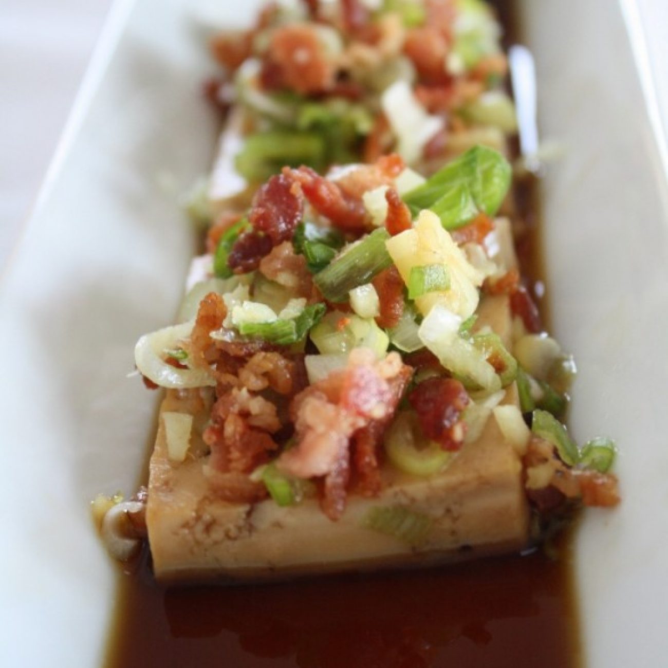 Tofu with Crunchy Topping