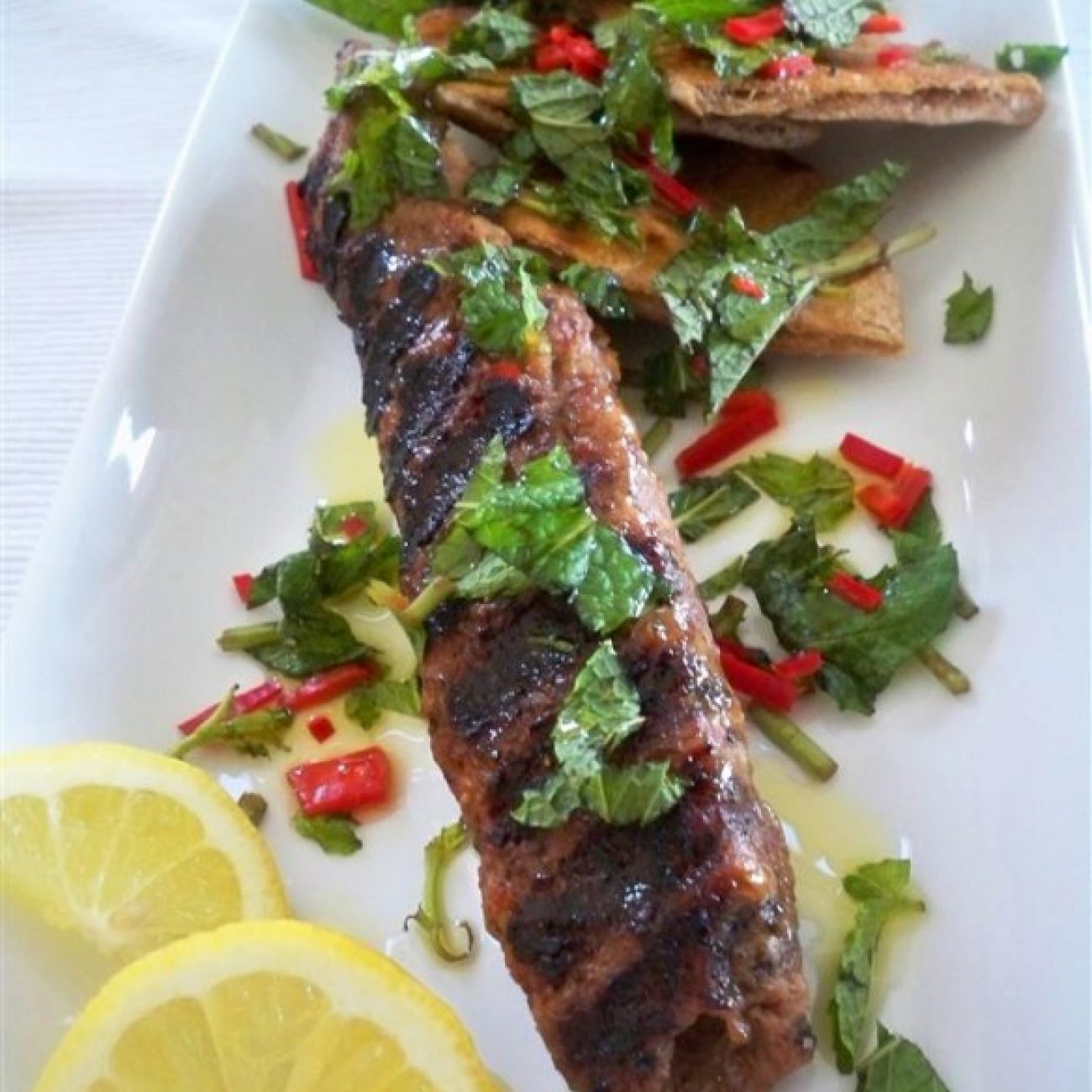Grilled Lamb Kebbeh