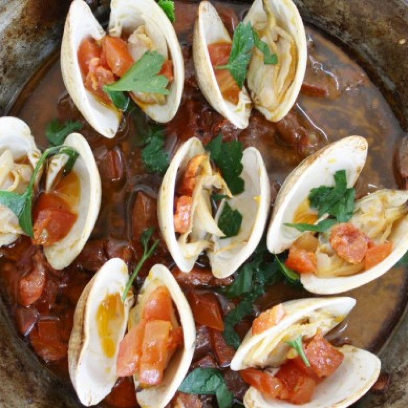 Clams with Tomato and Chorizo