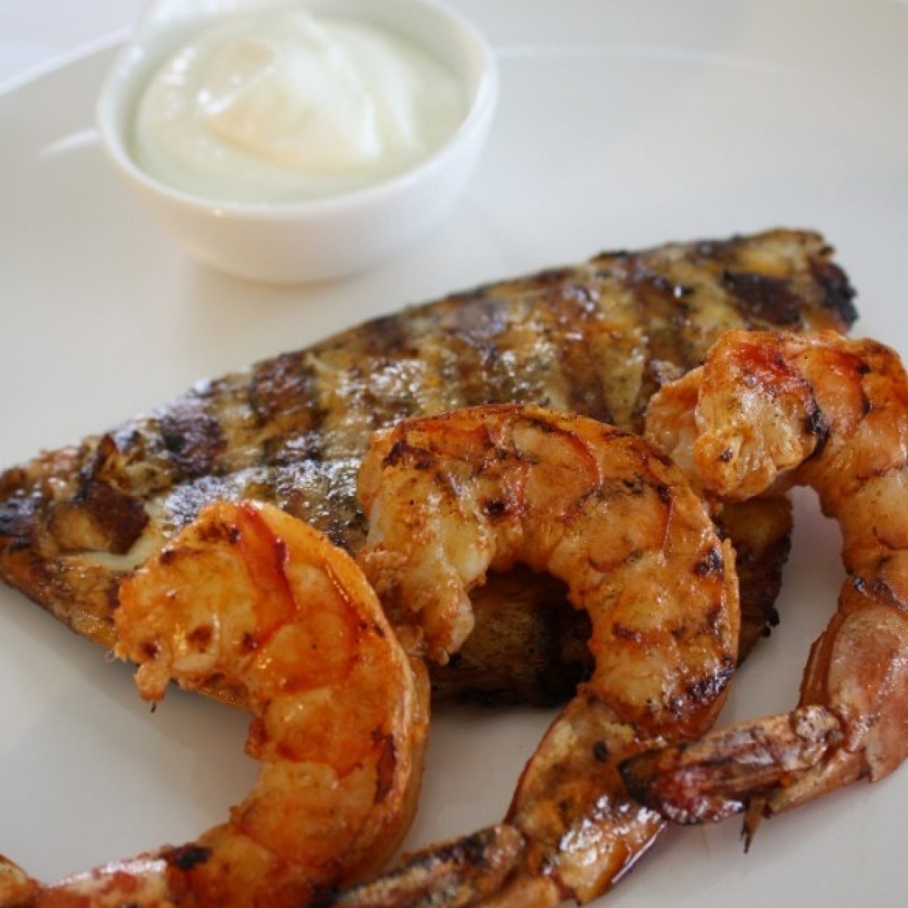 Smoked Paprika Lime Marinated Porgie and Prawns