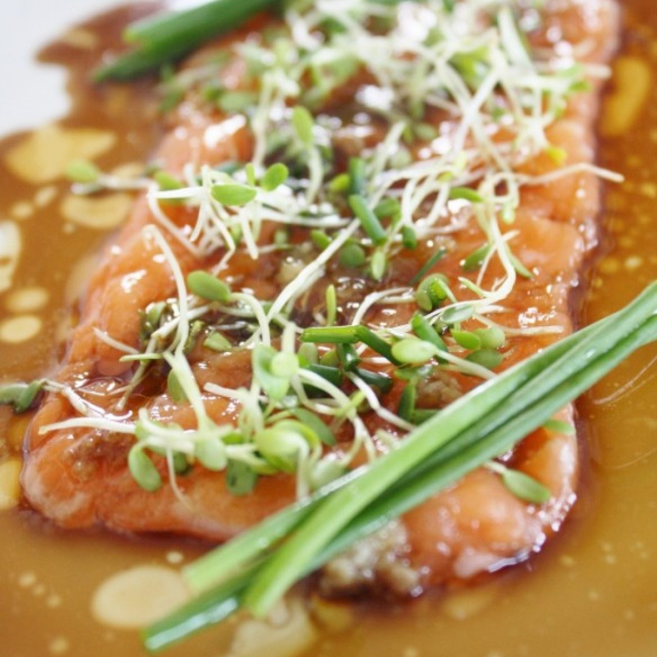 New Style Salmon Belly Carpaccio