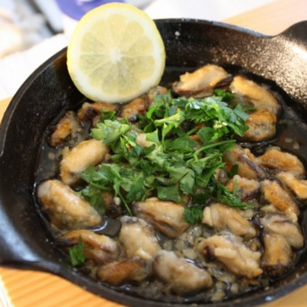 Lemon Garlic Muscles