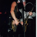 Benny and Kurt Frohlich on stage someplace in Edmonton
