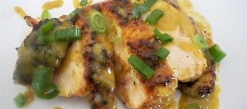 BBQ Spice Rub Grilled Chicken Breast with Black Pepper Mustard Vinaigrette (Custom)