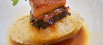 Braised Pork Belly with mustard mash (Custom)