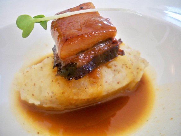 Braised Pork Belly with mustard mash (Custom)