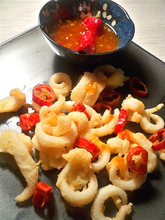 Calamari with sweet thai sauce (Custom)