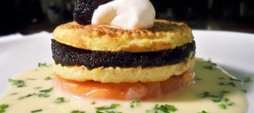 Caviar and Salmon Blini (Custom)