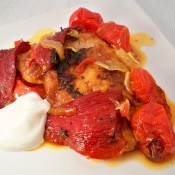 Chicken with peppers, tomato and thyme (Custom)