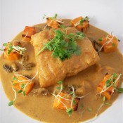 Cod in coconut curry with sweet potato (Custom)