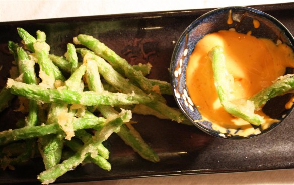 Crispy grean beans with spicy mayo (Custom)