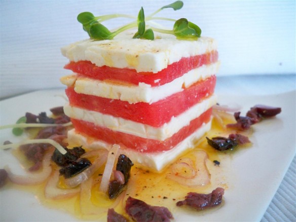 Feta Cheese and Watermelon Tower (Custom)