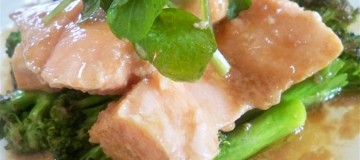 Garlic Ginger butter suvee Salmon (Custom)