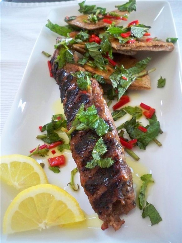 Grilled Lamb Kebbeh (Custom)