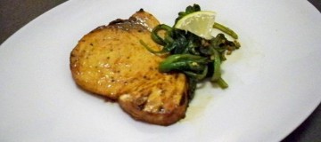 Marinated Grilled Sword Fish with Broccoli Rabe (Custom)