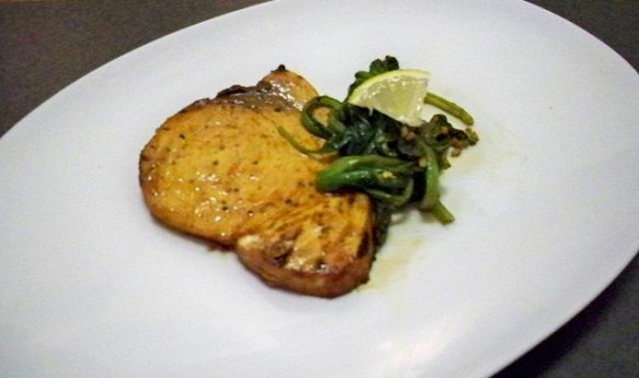 Marinated Grilled Sword Fish with Broccoli Rabe (Custom)