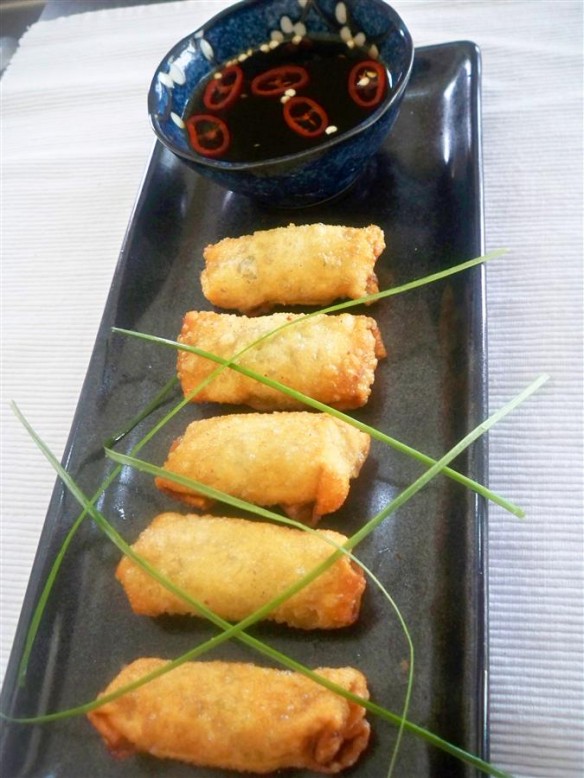 Mini Pork basil Egg Rolls (Custom)