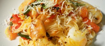 Pasta and Prawns (Custom)