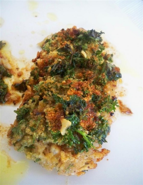 Roasted Dover Sole with parsley bread crumbs (Custom)
