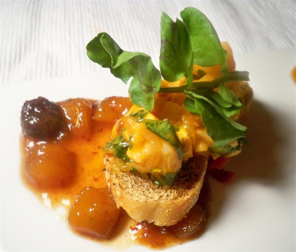 Salmon Ceviche with Mango Chutney (Custom)