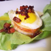 Scallop with quail egg (Custom)