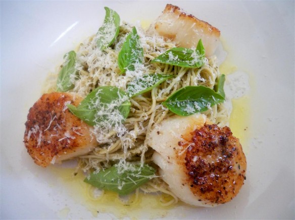Scallops and Angel Hair pasta (Custom)