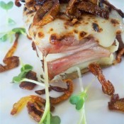 Steak, cheese and potato with fried onions (Custom)