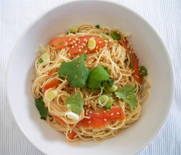 smoked salmon soba (Custom)