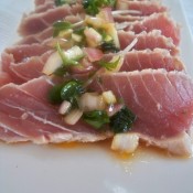 Seared Yellowfin Tuna with Ginger Sesame Sauce