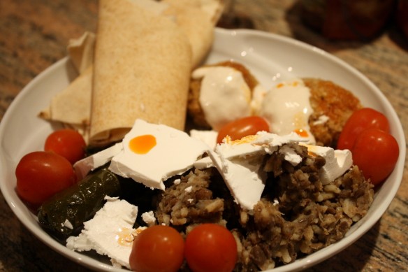 What Benny is eating in Lebanon