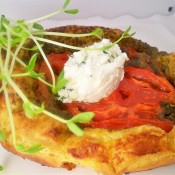 Tomato pesto and goat cheese tart (Custom)
