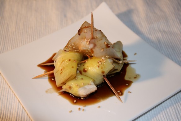 Cod Wrapped in Leeks