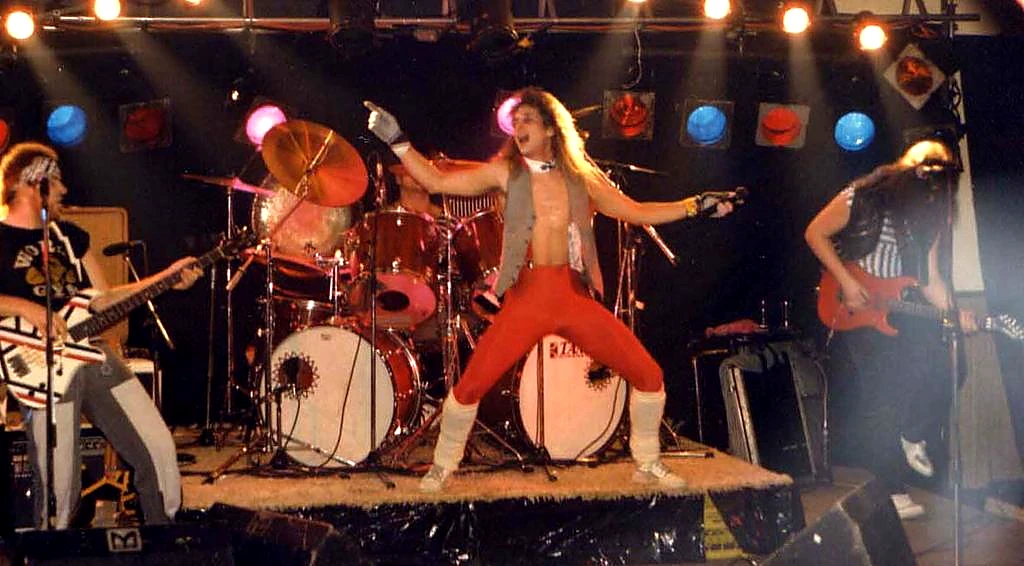 The first version of Unchained performing in British Columbia in 1985