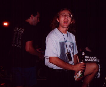 A member of the touring crew, Japan, 1996.