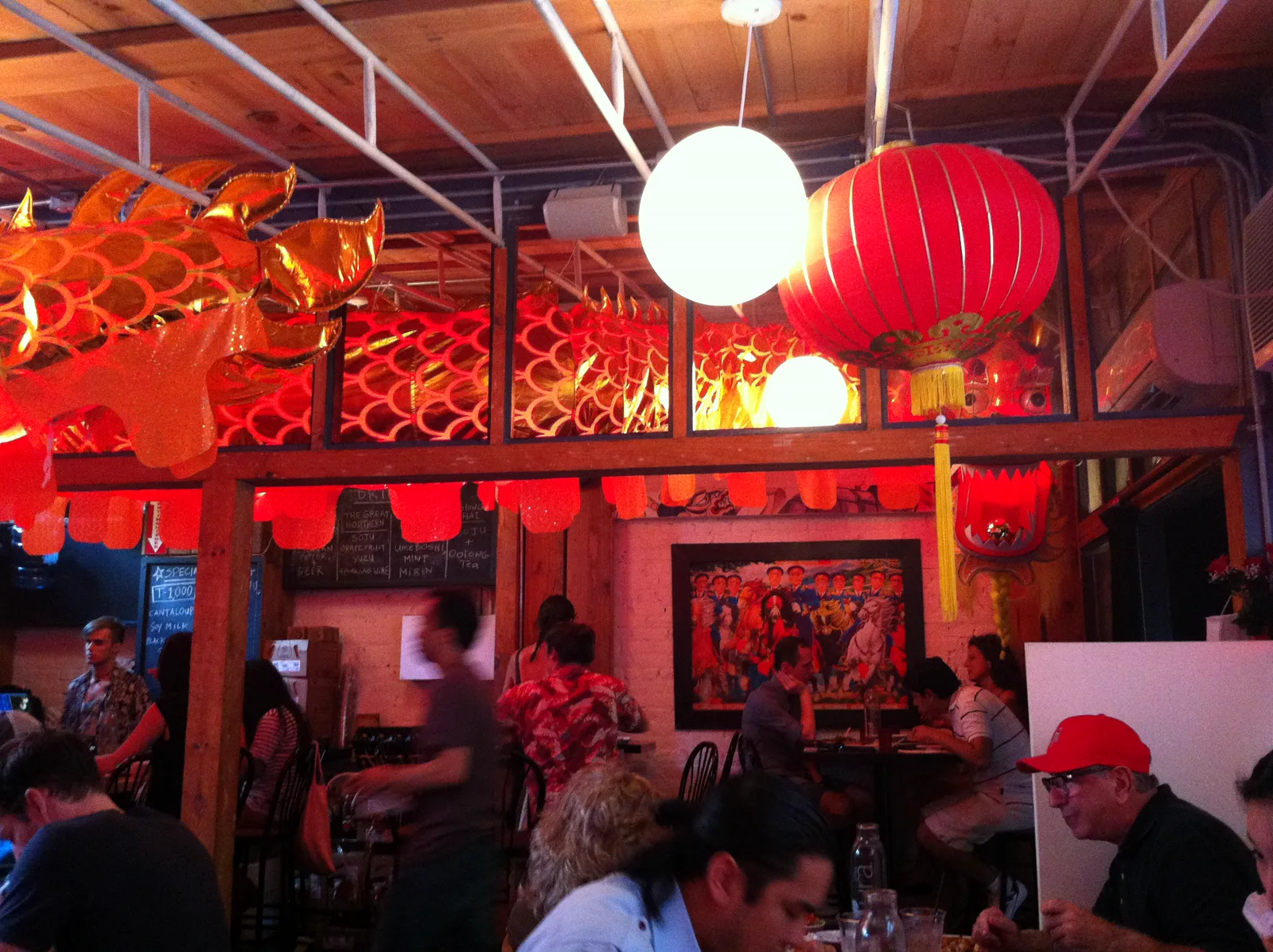 The busy Mission Chinese Food dining room in 2012