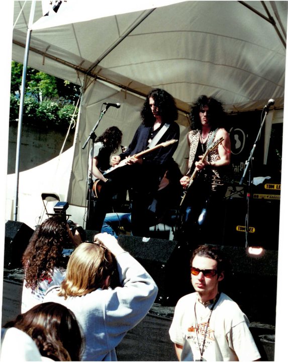 Black Diamond performing before an outdoor crowd