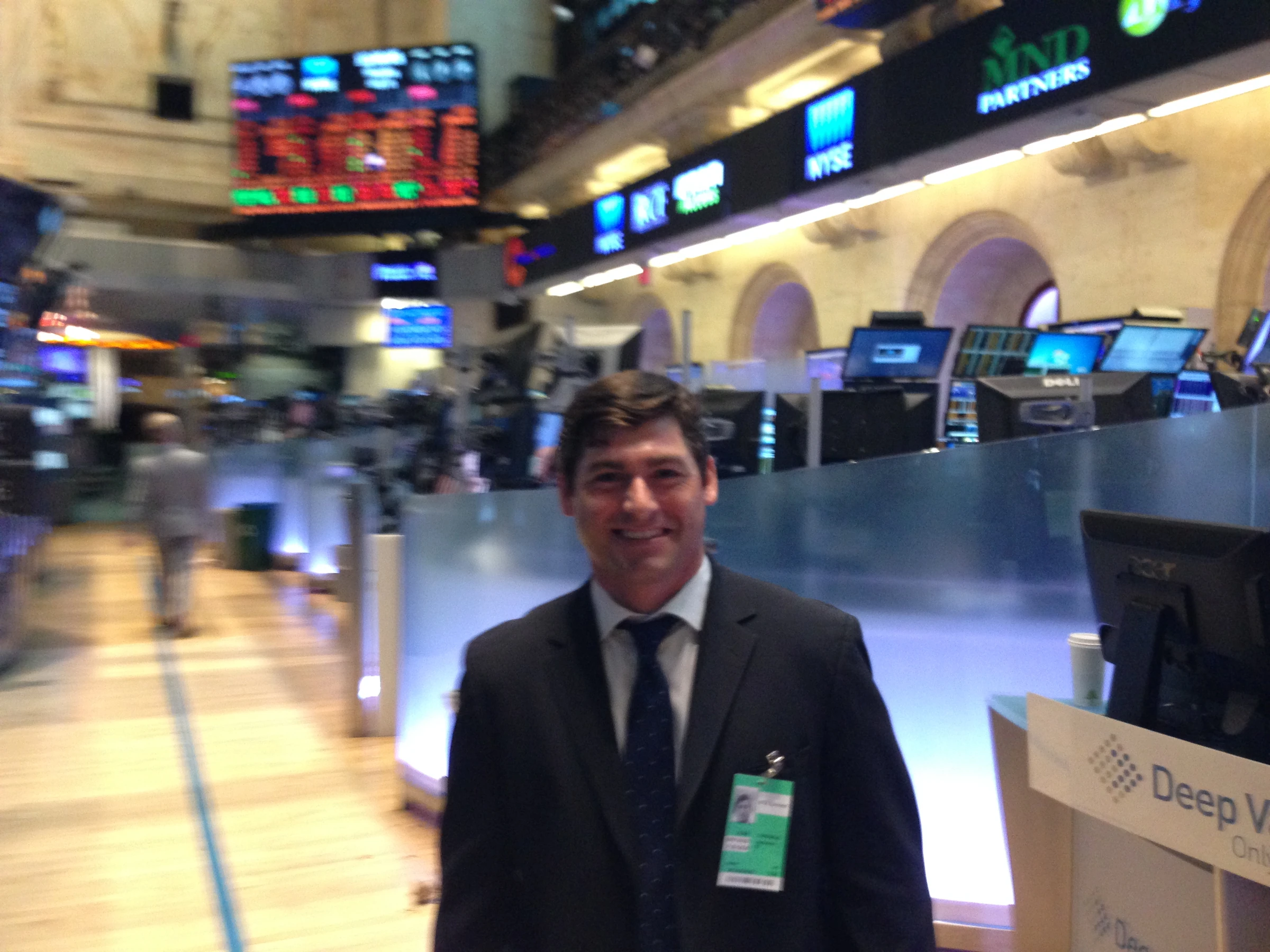 Adam Pasquale among NYSE market displays