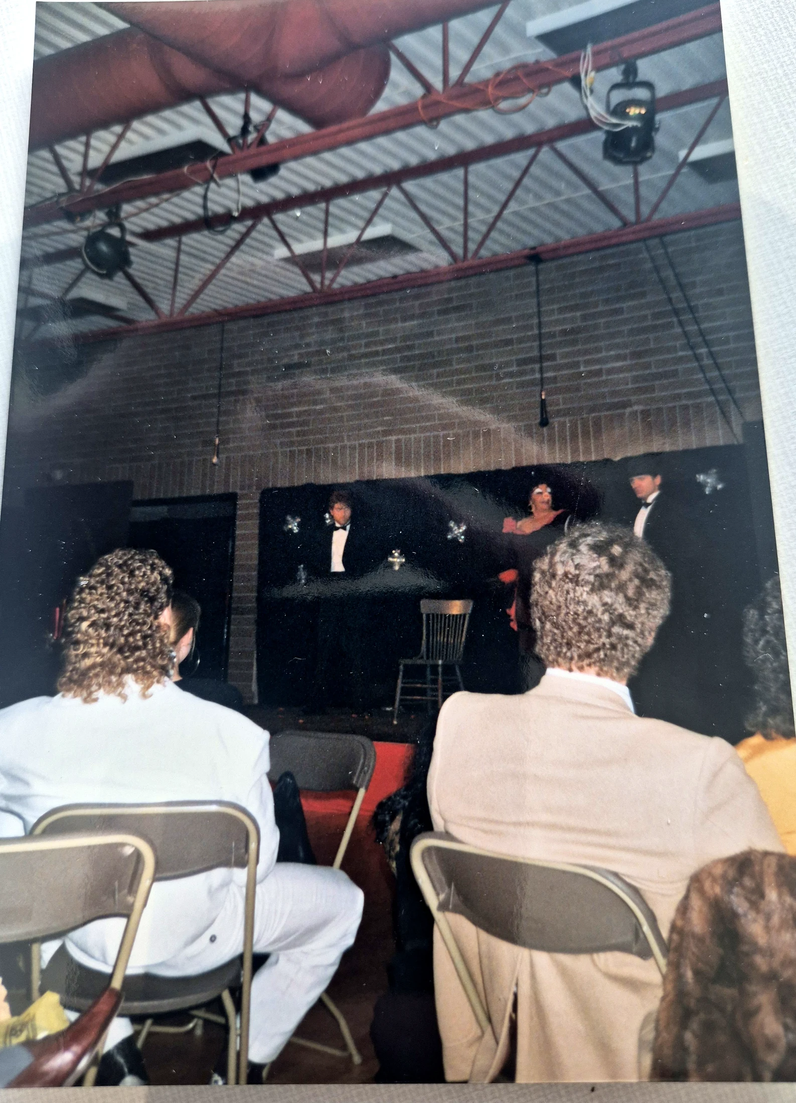 The Christmas production photographed from the audience