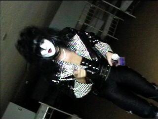A close dressing-room portrait of Benny Doro as Paul Stanley, photograph 15 of 22