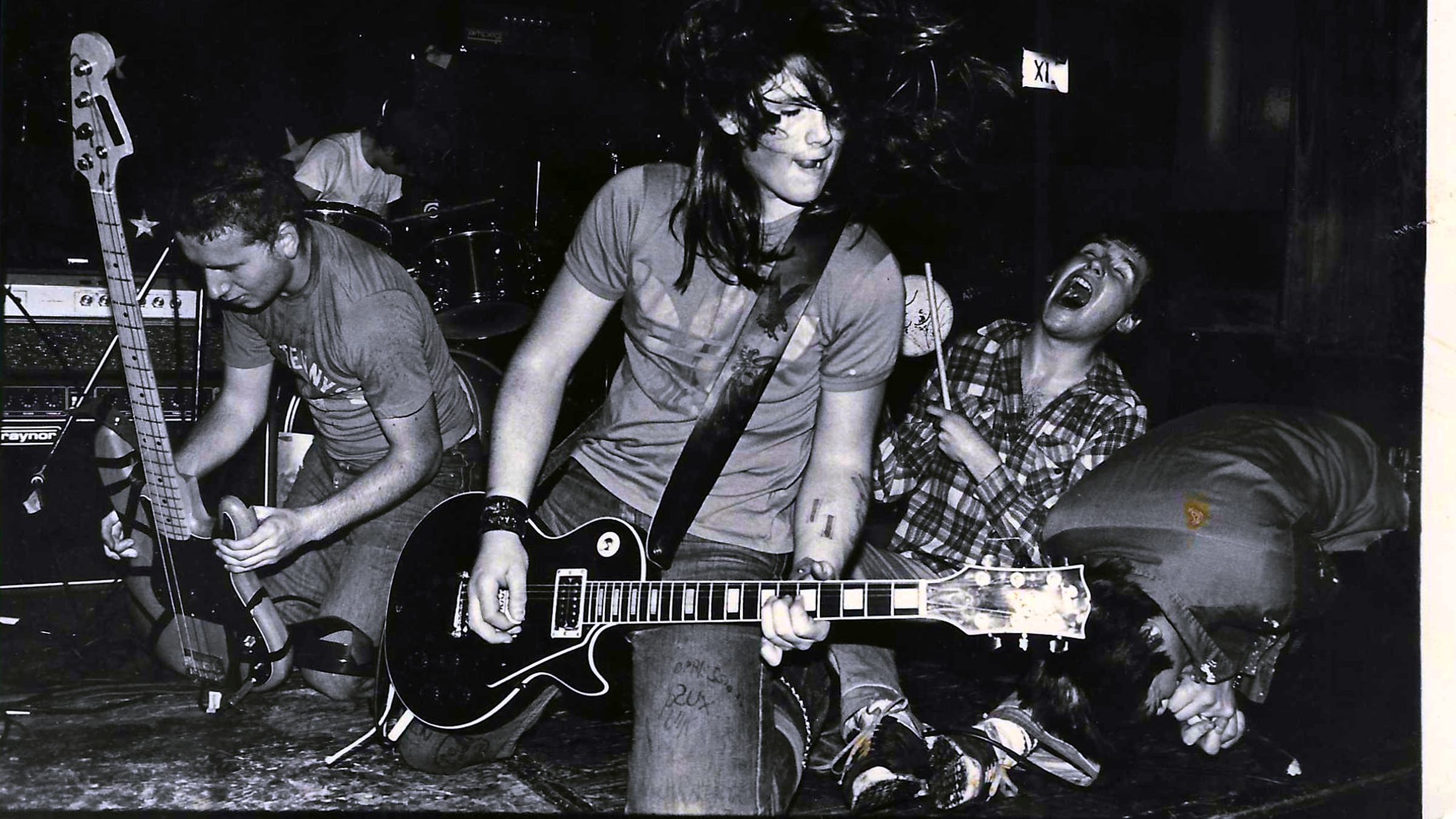 East Van Halen performing onstage at the Smilin’ Buddha in Vancouver in 1981.